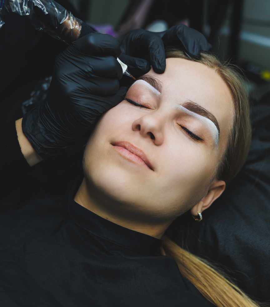 Covers permanent makeup